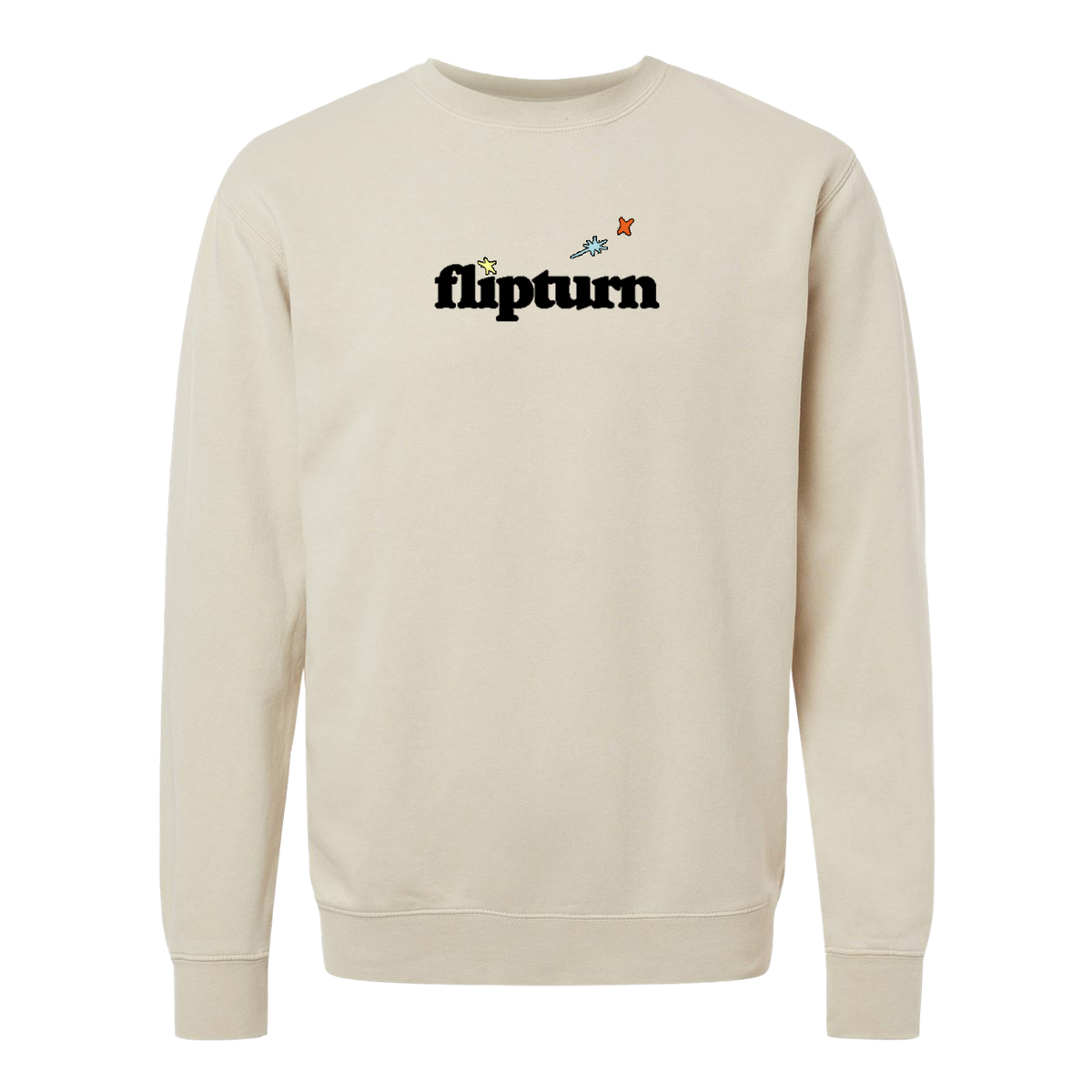 FCRB ALL OVER STAR CREWNECK SWEAT GRAY X